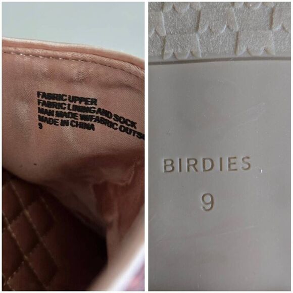 NEW Birdies The Dove Pink Gold Petal Sequin Slip On Mules Size 9 - Picture 14 of 14